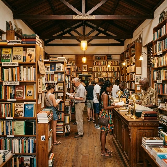 Interior of Uganda Bookshop